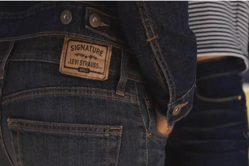 Man in Signature Levi Strauss Jeans and Jean Jacket